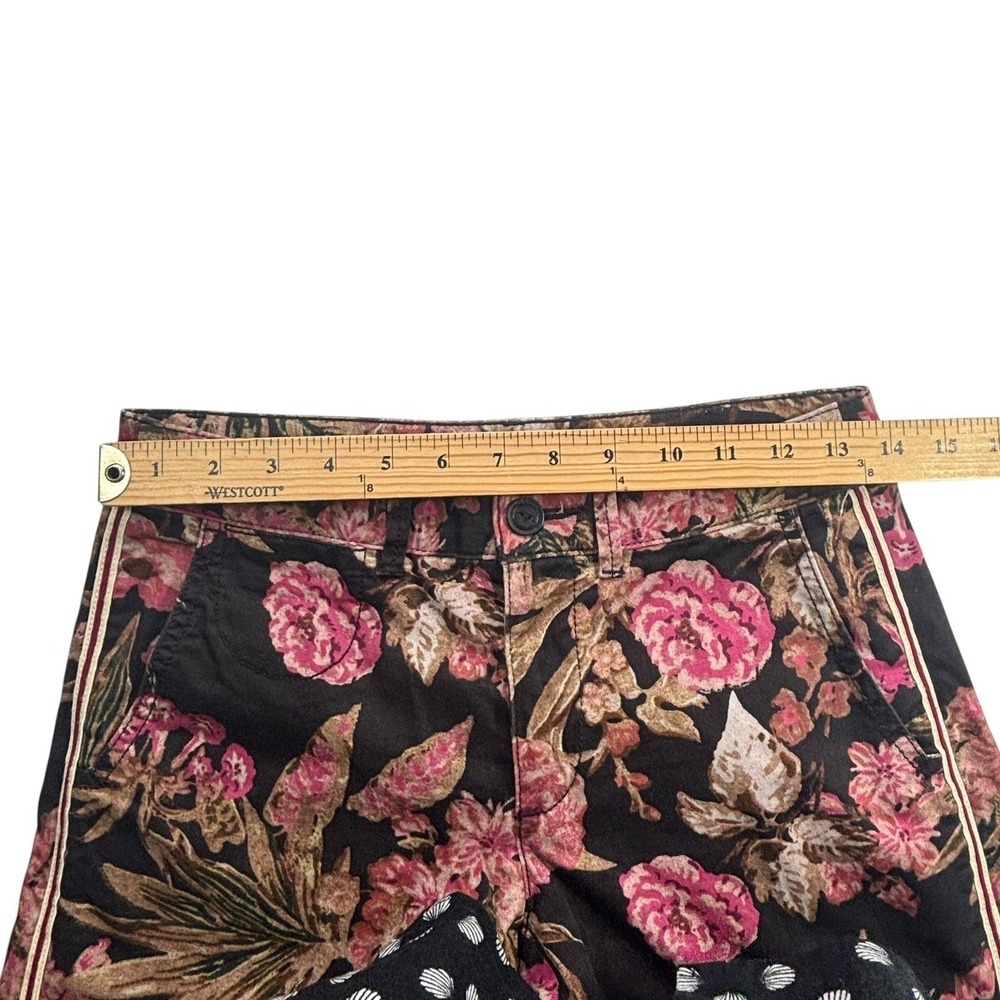 Anthropologie Womens Size 25 Floral Relaxed Fit Chino Pants Actual 27"Wx30.5"Ins - Picture 11 of 15